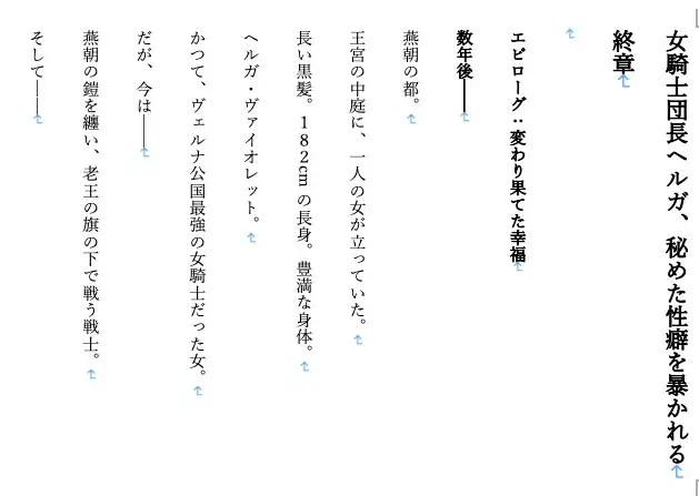 BSS/NTR/巨乳/女騎士/お姉さん/高身長/調教】初恋お姉さん女騎士団長ヘルガ、若の目の前で寝取られ堕ちるまで8〜老王の征服録 182cm豊乳護衛騎士・性奴○調教録〜