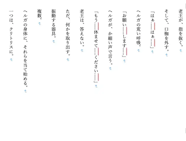 【巨乳/女騎士/お姉さん/高身長/調教】初恋お姉さん女騎士団長ヘルガ、雌犬調教番外編〜老王の征服録 182cm豊乳騎士〜拘束・寸止め・連続絶頂・失禁・孕ませ支配〜