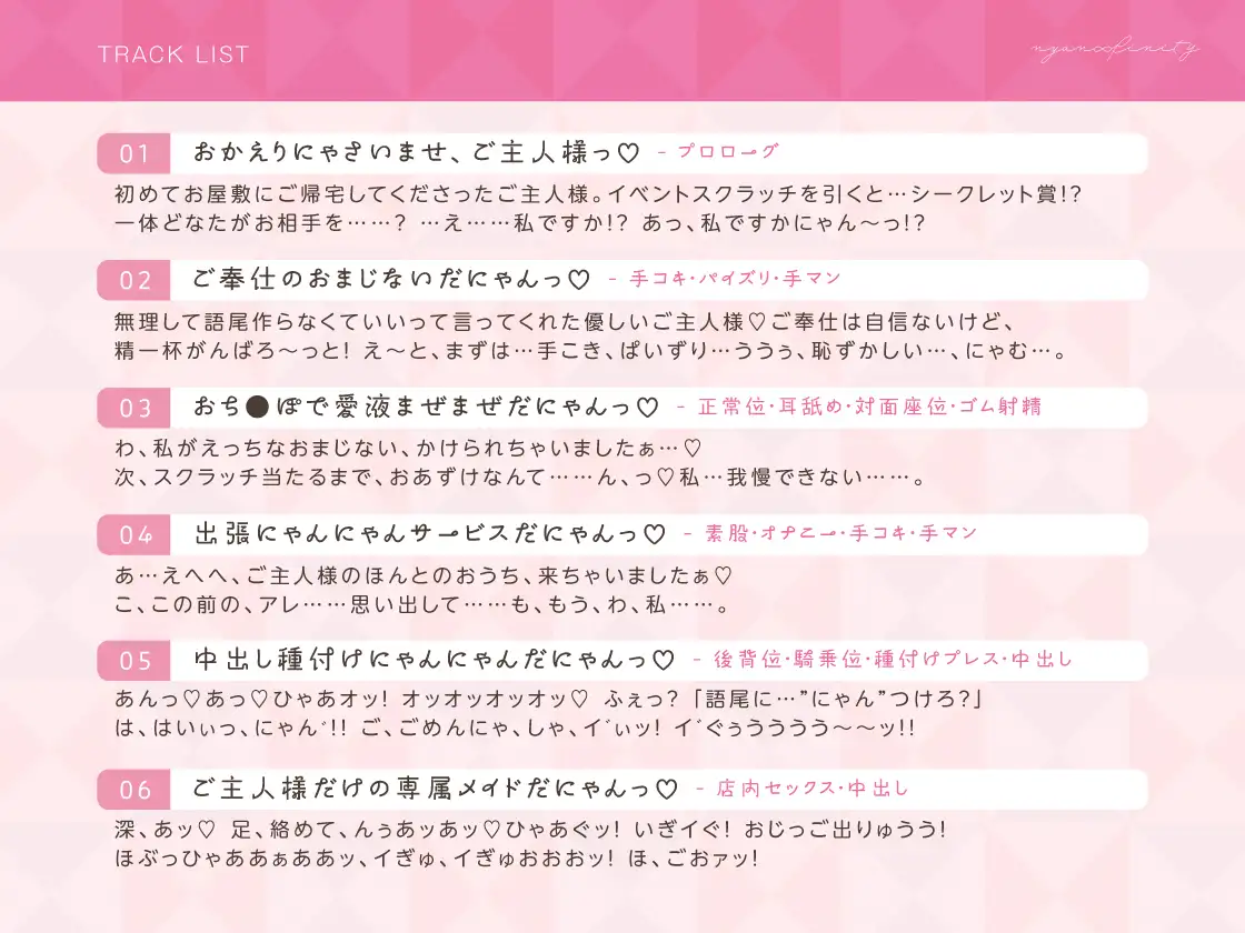 秘密のにゃんにゃんメイドカフェ〜ご主人様のおち●ぽで愛液まぜまぜ♪発情メス猫のえっちなおまじない〜