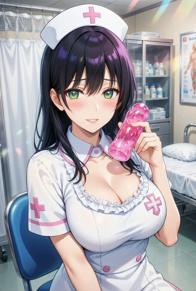 優しい検査のお姉さんに導かれて… びゅーっぴゅー連続射精しちゃいました