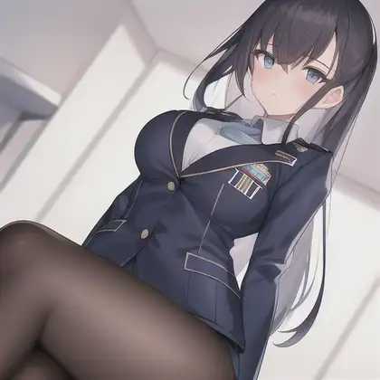 美人女子高生。今日の放尿音