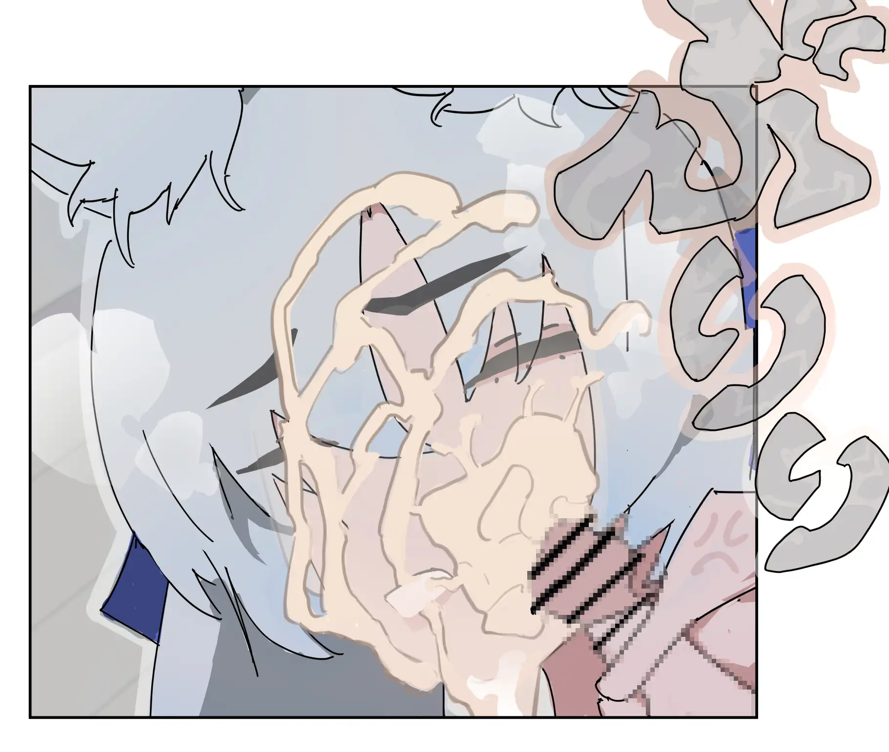 ケモ耳騎士さんに顔射マーキングして魔除けする漫画