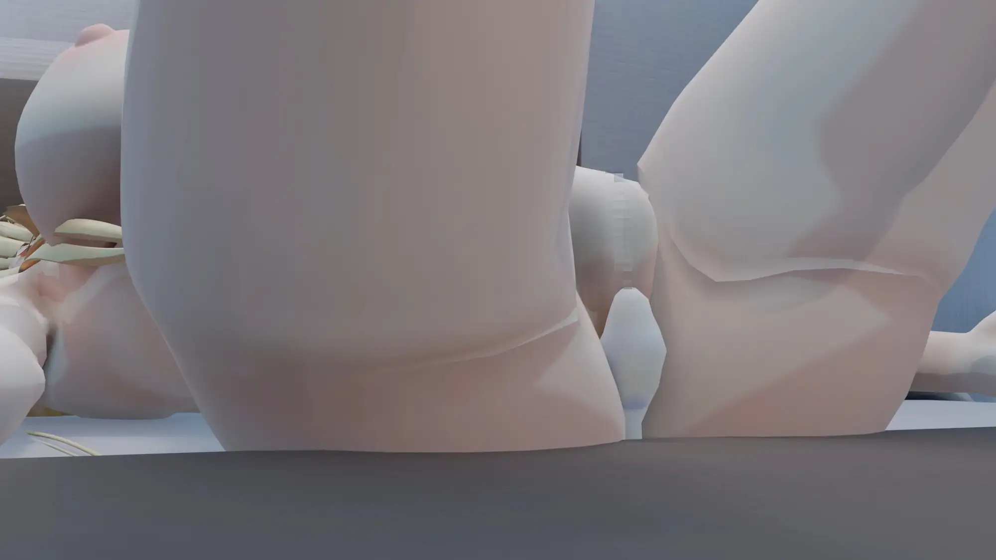 【100円動画】金髪少女オホ中出し