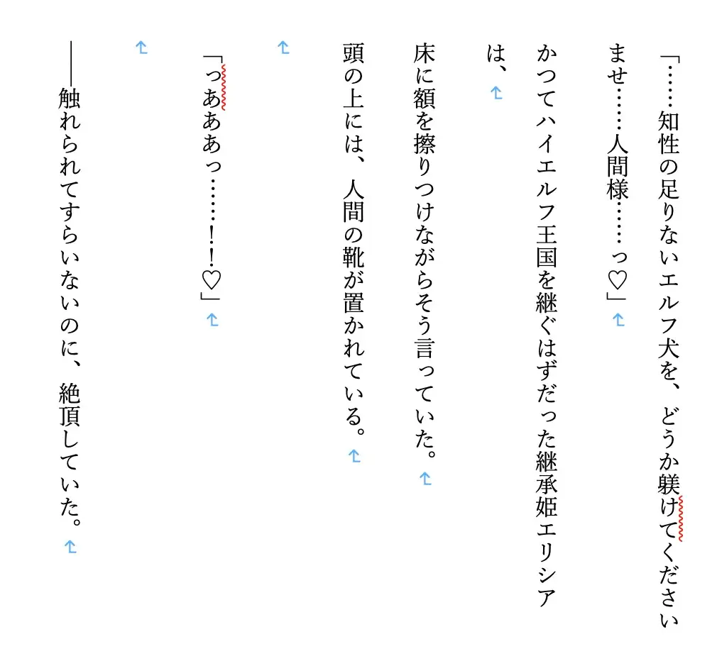 【ハイエルフ/継承姫/快楽堕ち/巨乳/尊厳破壊】誇り高き継承姫、エルフ犬に堕ちる〜完全調教・連続絶頂・雌犬化〜老王の征服録、エルフ王国崩壊編