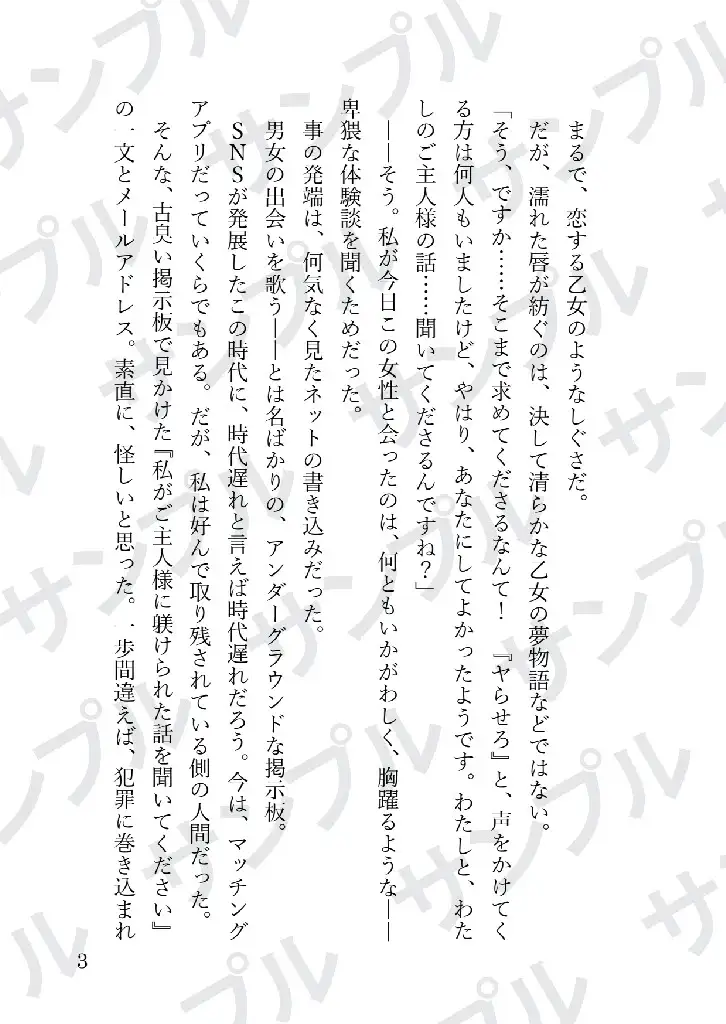 被虐の女～私がご主人様に躾けられた話を聞いてください～