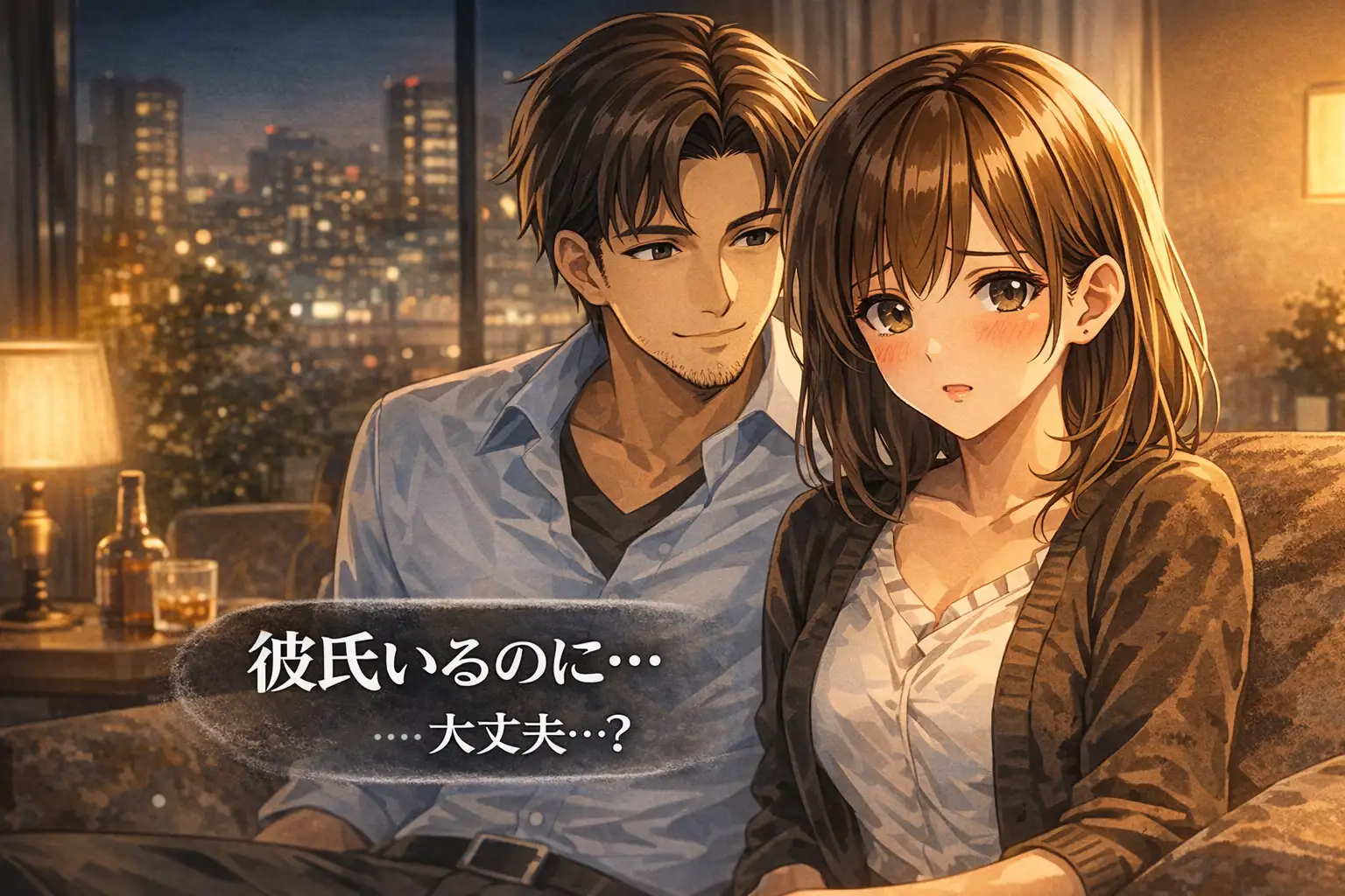 終電を逃した夜、先輩の家で ―帰れない夜―