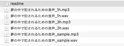夢の中で犯されるための音声