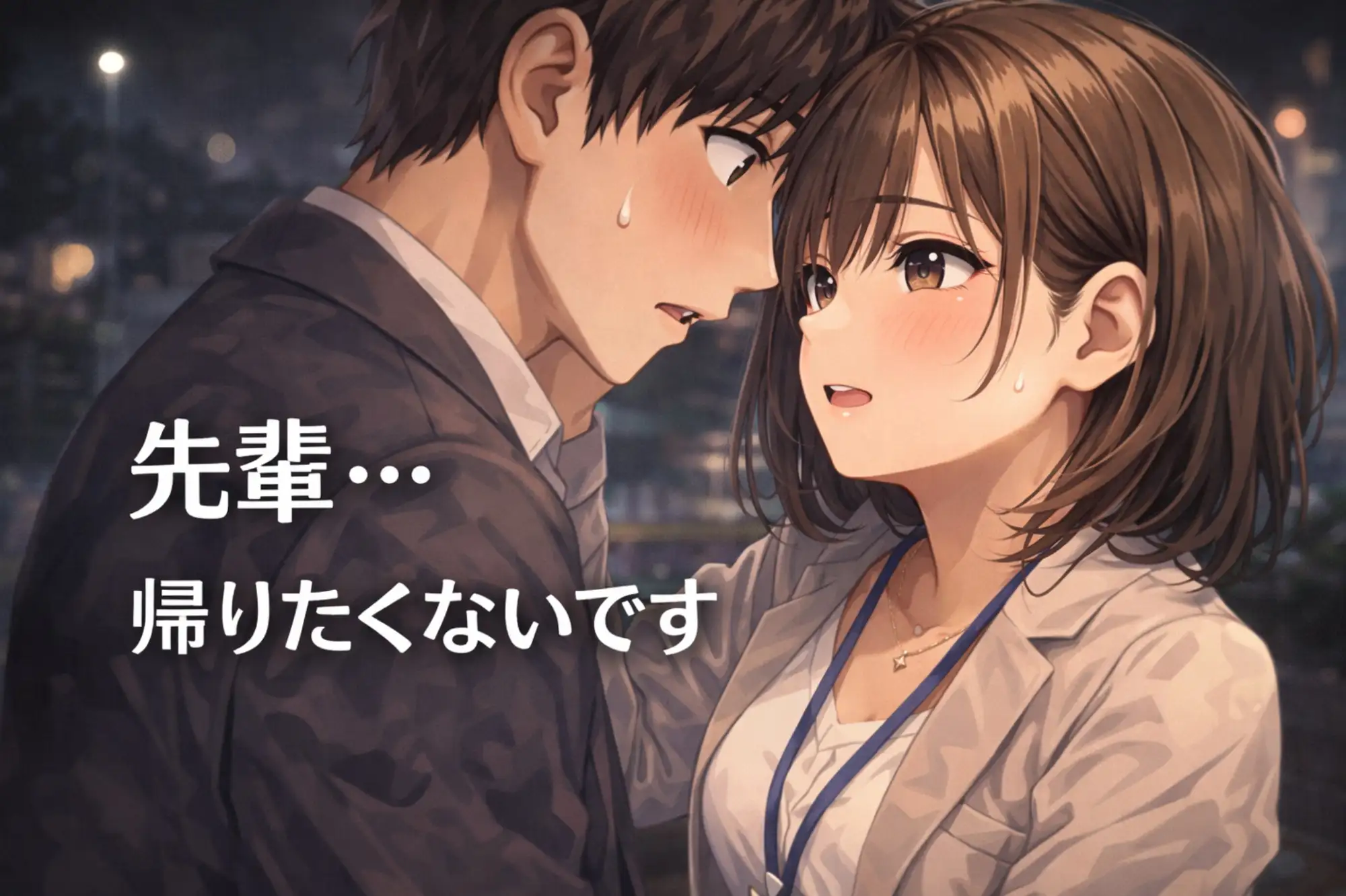 憧れていた後輩と、ついに二人きりになった夜 ―理性が崩れた瞬間―