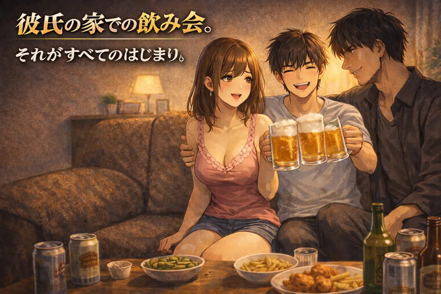 彼氏の親友と、二人きりになった夜 ―彼氏の知らない出来事―