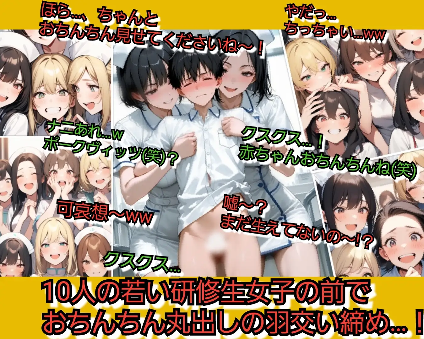 いじめっ娘倶楽部のSPH文庫·恥ずかしいおちんちん診察·美人女医と大勢の研修看護師にお子様チンポを嘲笑われ…！