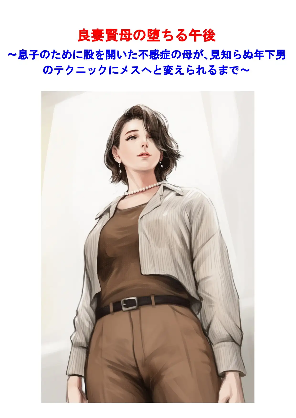 良妻賢母の堕ちる午後 ～息子のために股を開いた不感症の母が、見知らぬ年下男のテクニックにメスへと変えられるまで〜