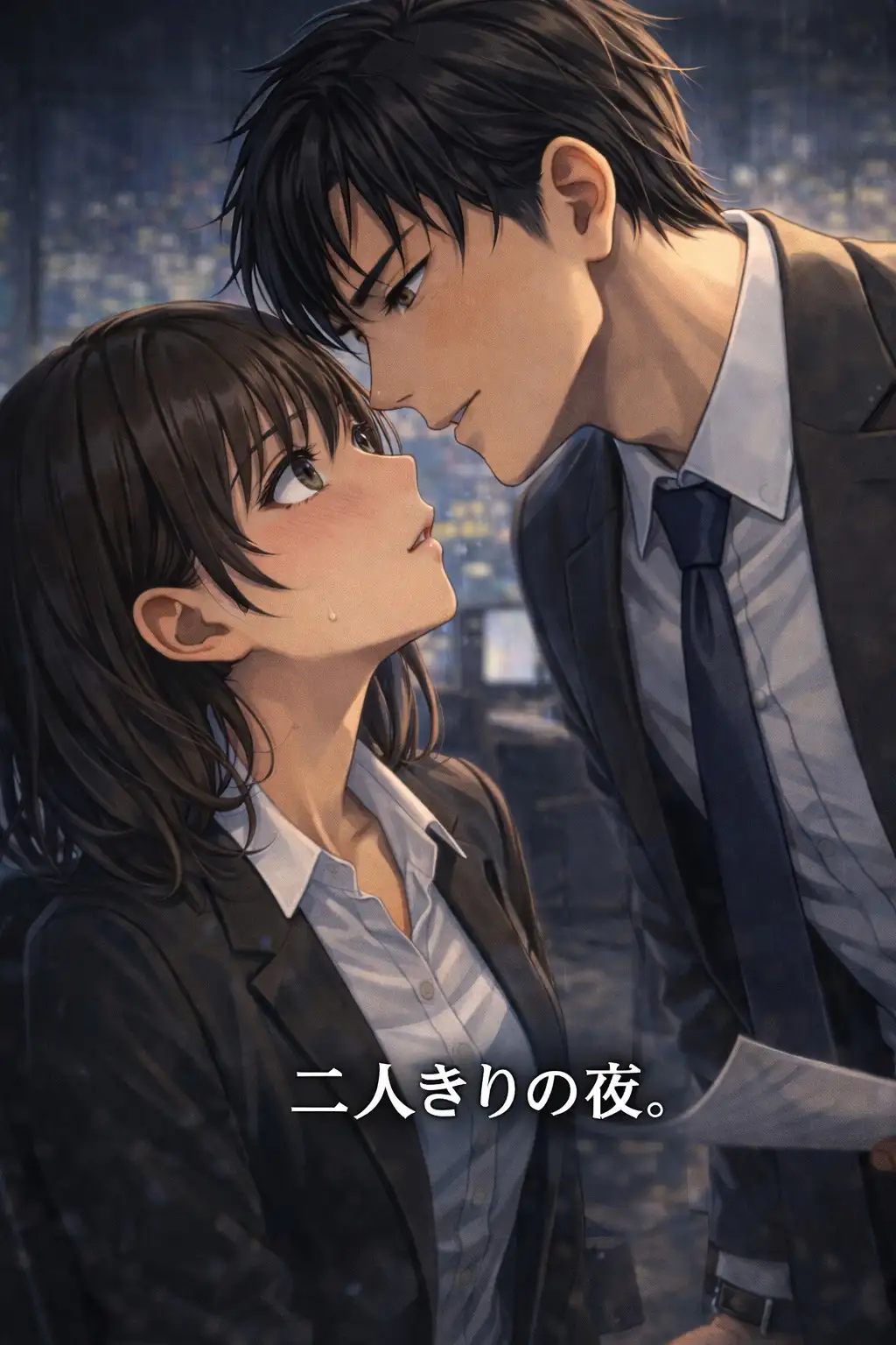 残業の夜、先輩と二人きりのオフィスで ―彼氏には言えない残業―