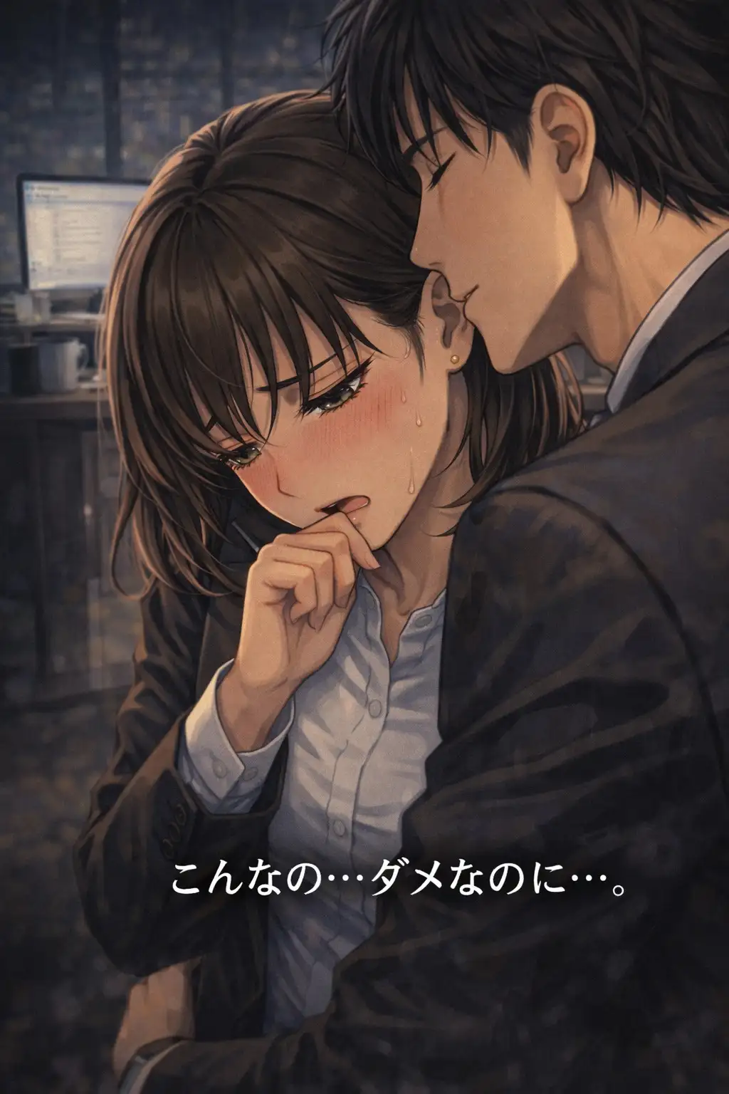 残業の夜、先輩と二人きりのオフィスで ―彼氏には言えない残業―