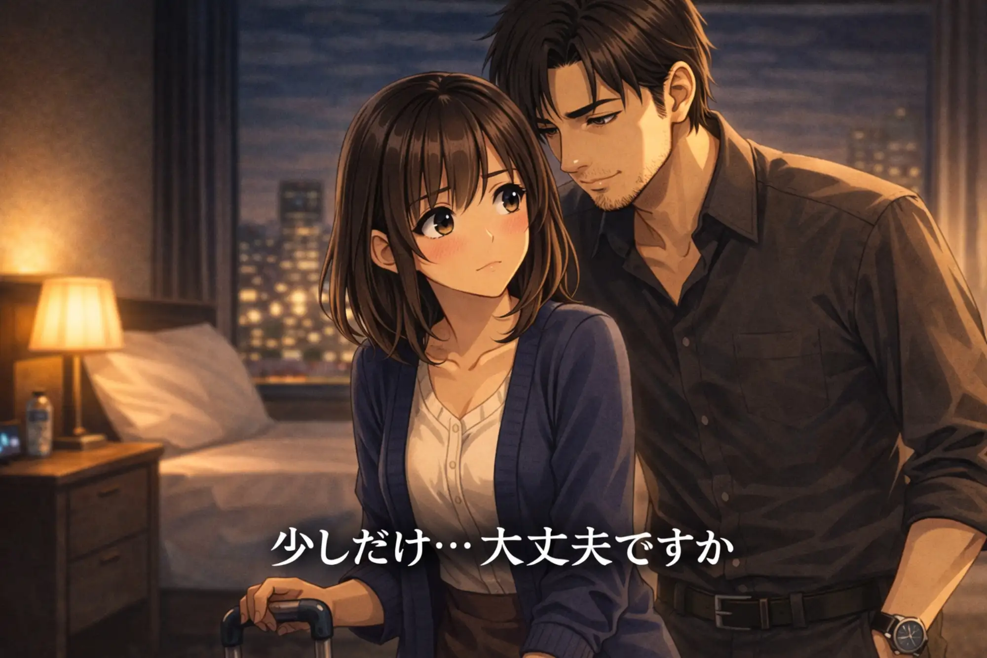 出張先のホテルで、同僚に見られて ―逃げ場のない夜―