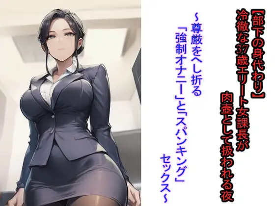 【部下の身代わり】冷徹な37歳エリート女課長が肉壺として扱われる夜 ～尊厳をへし折る「強○オナニー」と「スパキング」セックス～