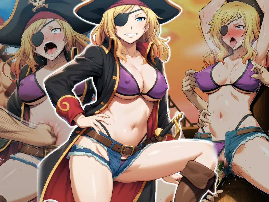 『女海賊、残酷快楽○問物語』【媚薬漬け強○発情寸止め地獄】【くすぐり集団陵○無限○問】前後編セット