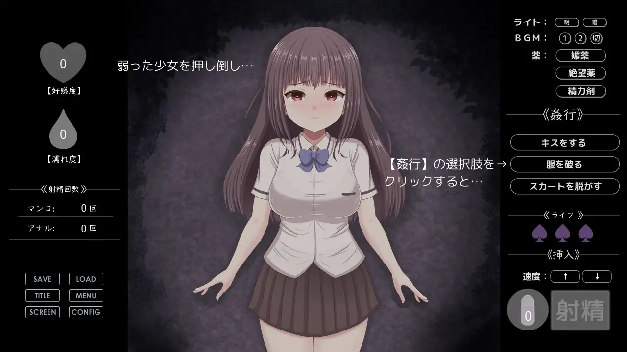 無理やりHシミュレーション~家出少女を凌○~