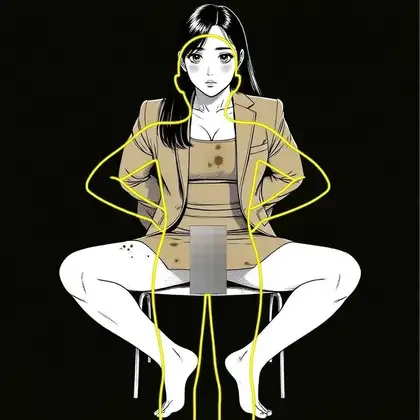 透明人間の見えない肉棒に貫かれる女刑事たち