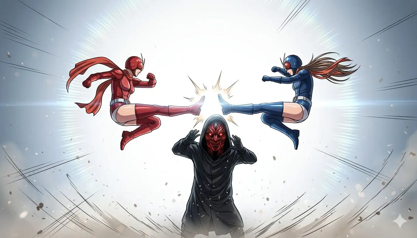 淫獄の湾岸第7区:ミニスカ刑事12号、屈辱の拘束レ○プと逆転のダブルライダー