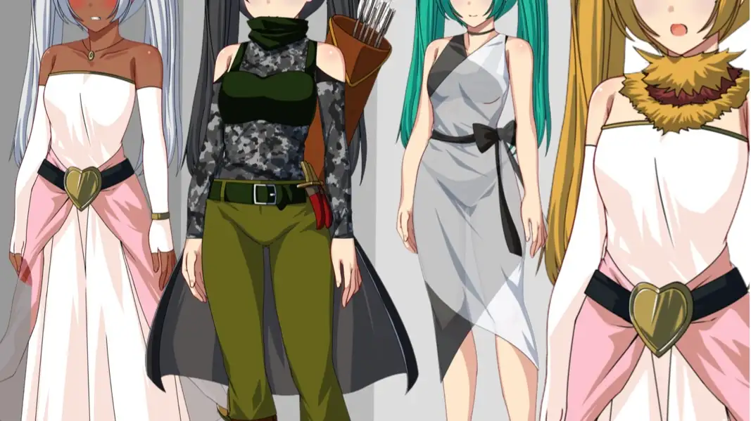 【フリー素材】ギルド系モブ(強気ツインテール)【大容量の立ち絵&イラスト】