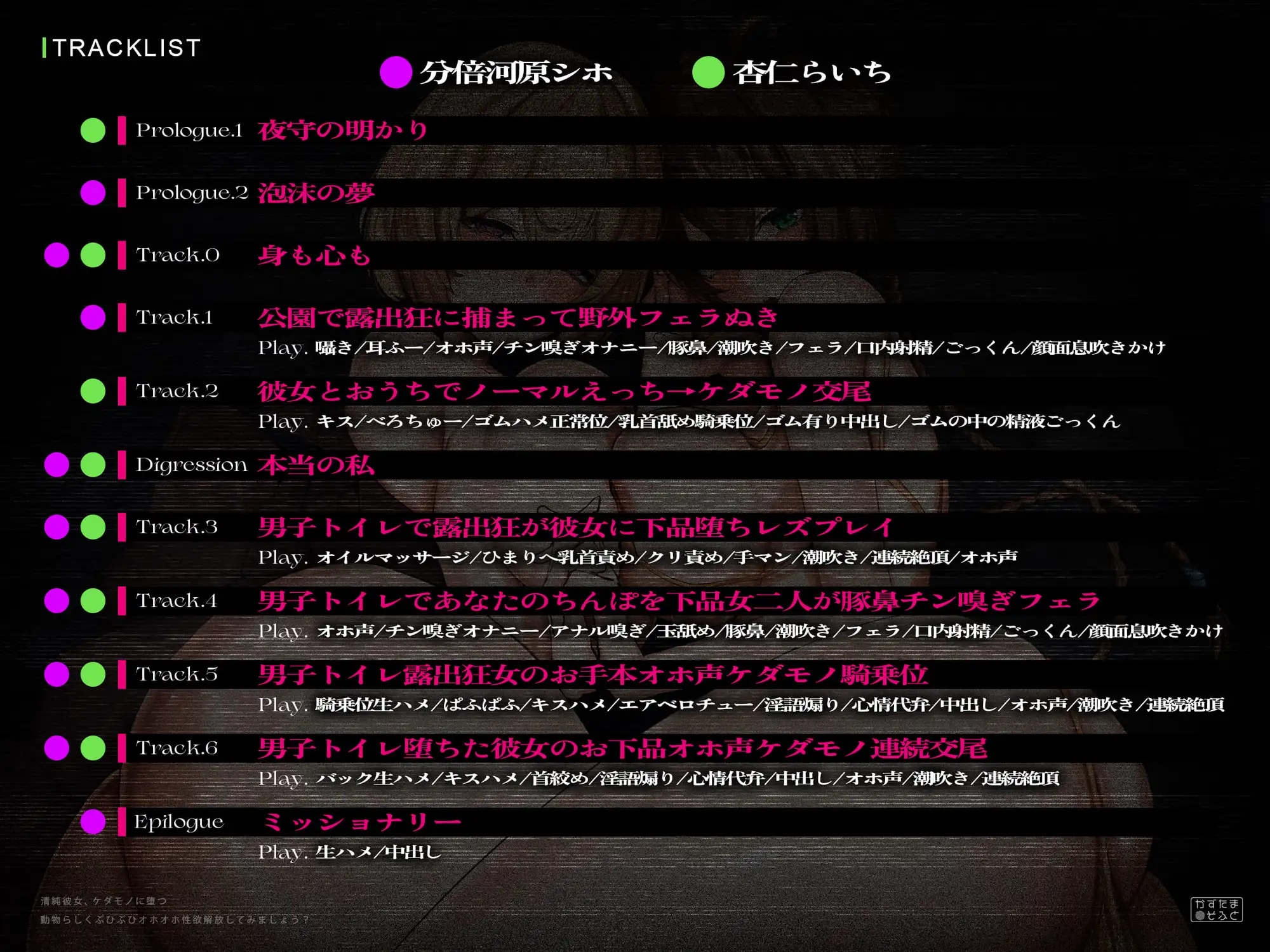 【オホ特化フォーリー/ドスケベ事後差分イラスト】清純彼女、ケダモノに堕つ～動物らしくぶひぶひオホオホ性欲解放してみましょう?～【KU100】