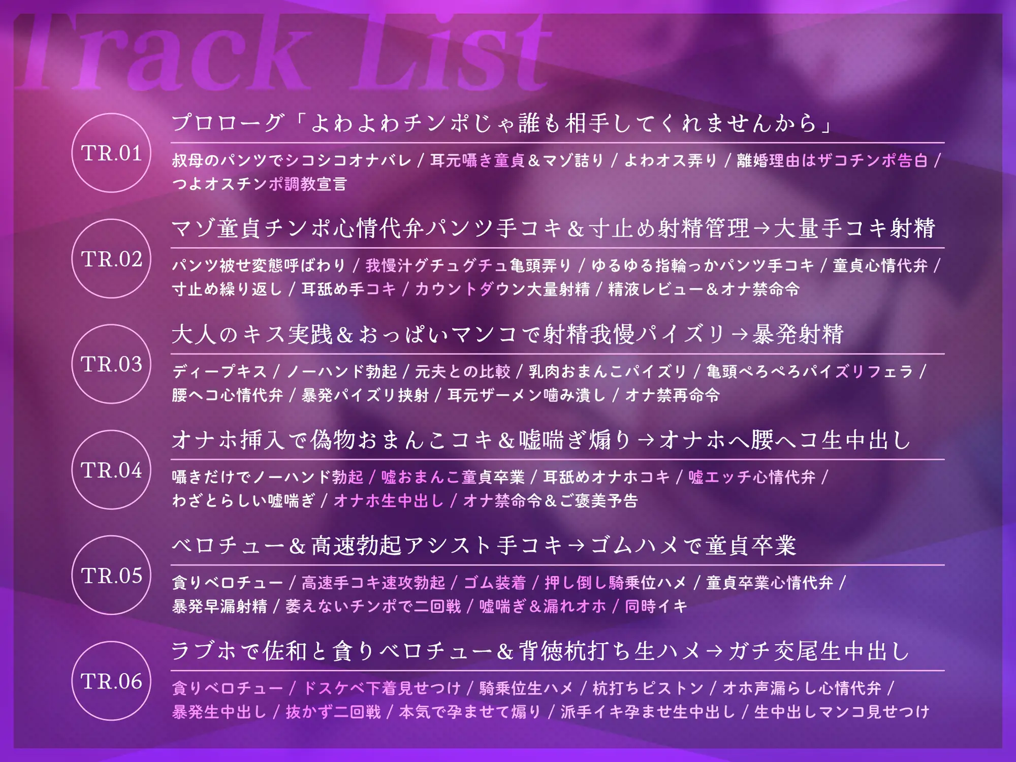 【マゾ性教育/ドスケベ差分イラスト付き】事務的クール敬語叔母の童貞よわチン性教育～バツイチ熟れメスの甥っ子チンポ矯正交尾～【KU100】