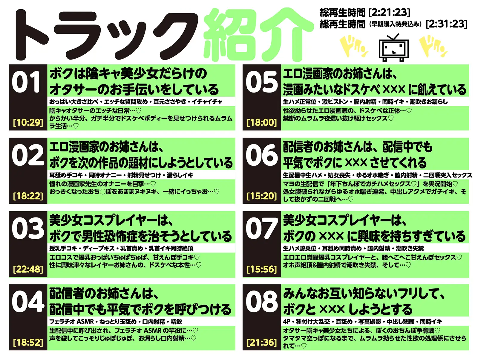 【LIVE2D動画付き】オタサーのショタ～変態陰キャお姉さんだらけのドスケベオタサーで毎日あまあま♡セックスアシスタント性活～【陰キャダウナー×おねショタ】