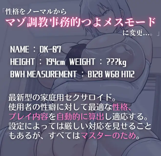セクサロイドを買ったらあっさりマゾバレした挙げ句事務的つよメス搾精モード♡に再設定されて主従逆転した話