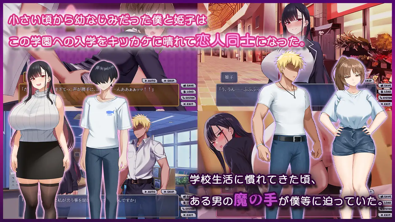 ネトラレヒロイン姫子 -秘密の学園性活-