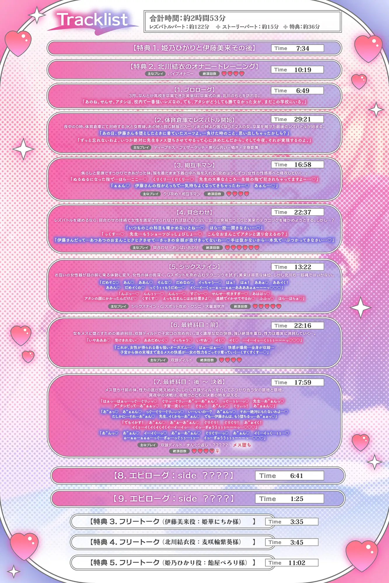 【KU100】体育倉庫で秘密のレズバトル！校内実力トップJK vs 保健体育女教師 -Final-