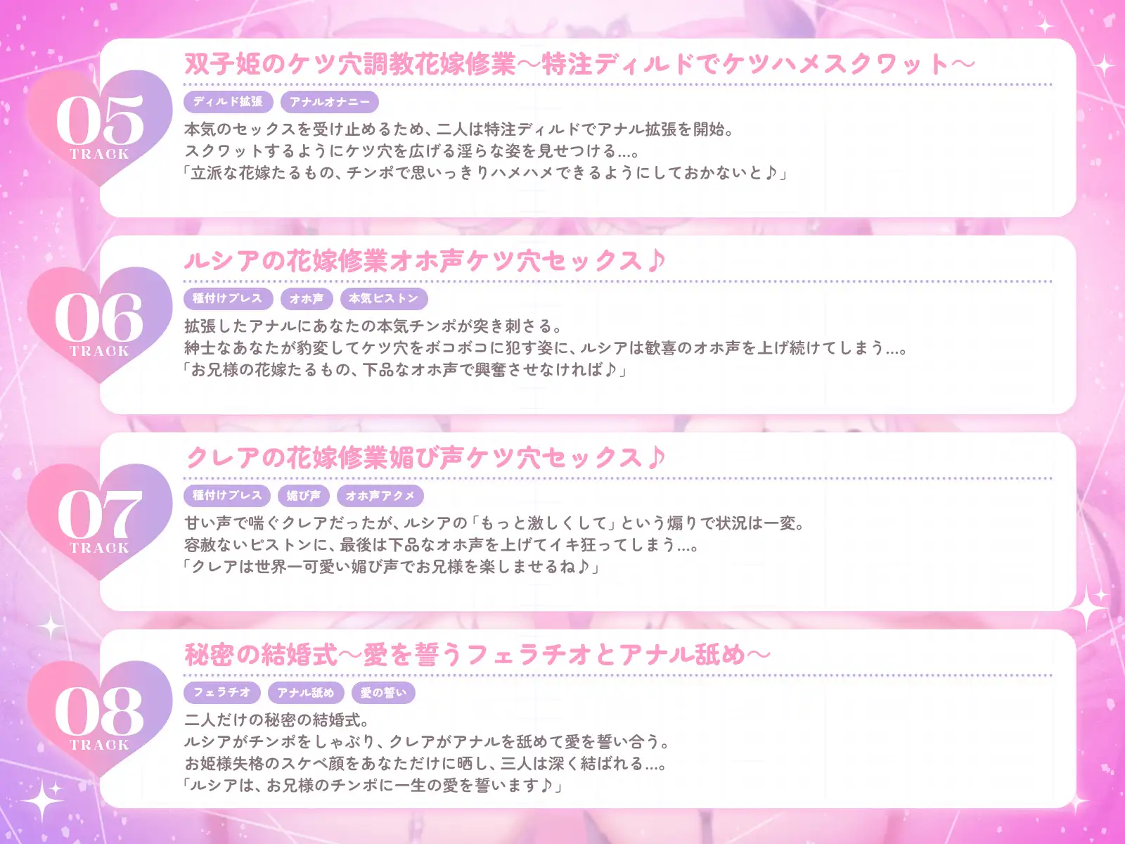 世界一可愛いケツ穴双子姫♪～オマンコに入らないならお尻の穴をケツマンコにしてあげるね♡～(KU100収録作品)