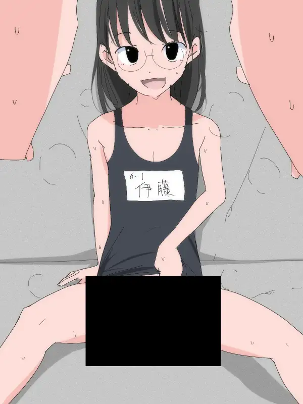 3805 プールの時間におふざけでお股を見せる