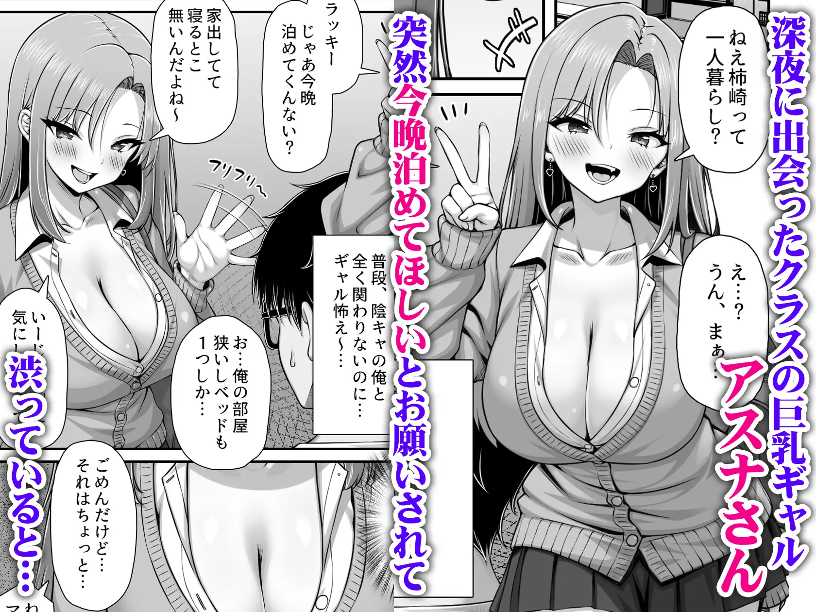 好きにおっぱい触らせてあげるから家泊めてよ