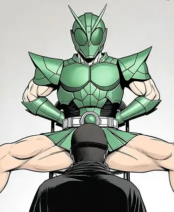 アラサーミニスカ刑事処女喪失の闘い『仮○ライダー刑事8号:エメラルド・リベンジ』―汚された正義、覚醒する太もも―