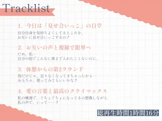 甘々彼女と見せ合いっこオナニーで気持ちよくなるえっちな休日♡