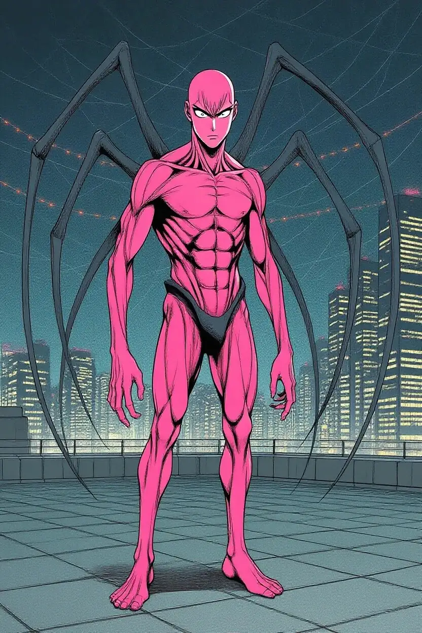 蜘蛛男に犯される女刑事