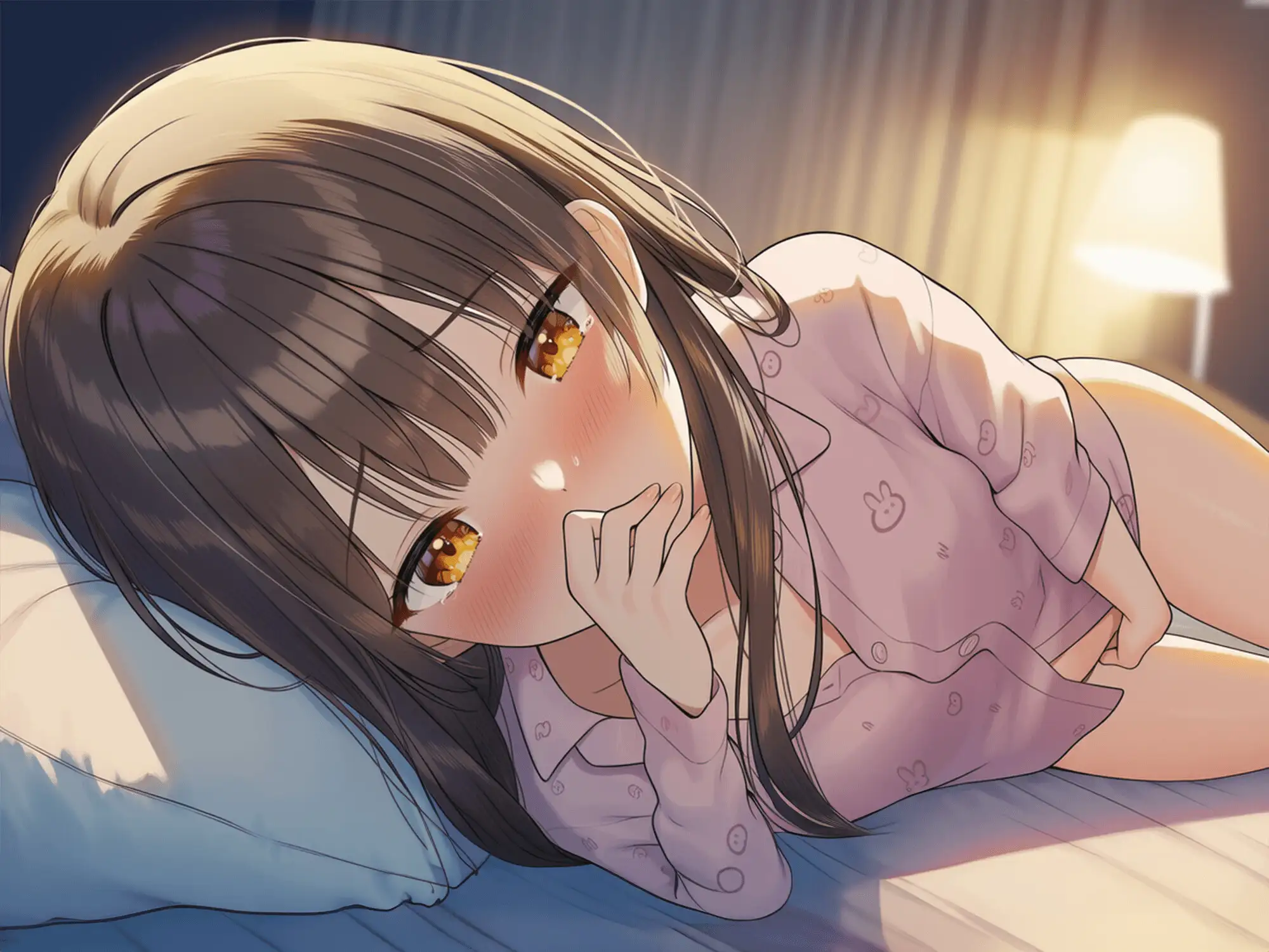 【KU100】NTR×女子〇生『純潔教育:外伝～彼氏とのお泊り～彼の隣で先生を想ってシちゃうんです…』