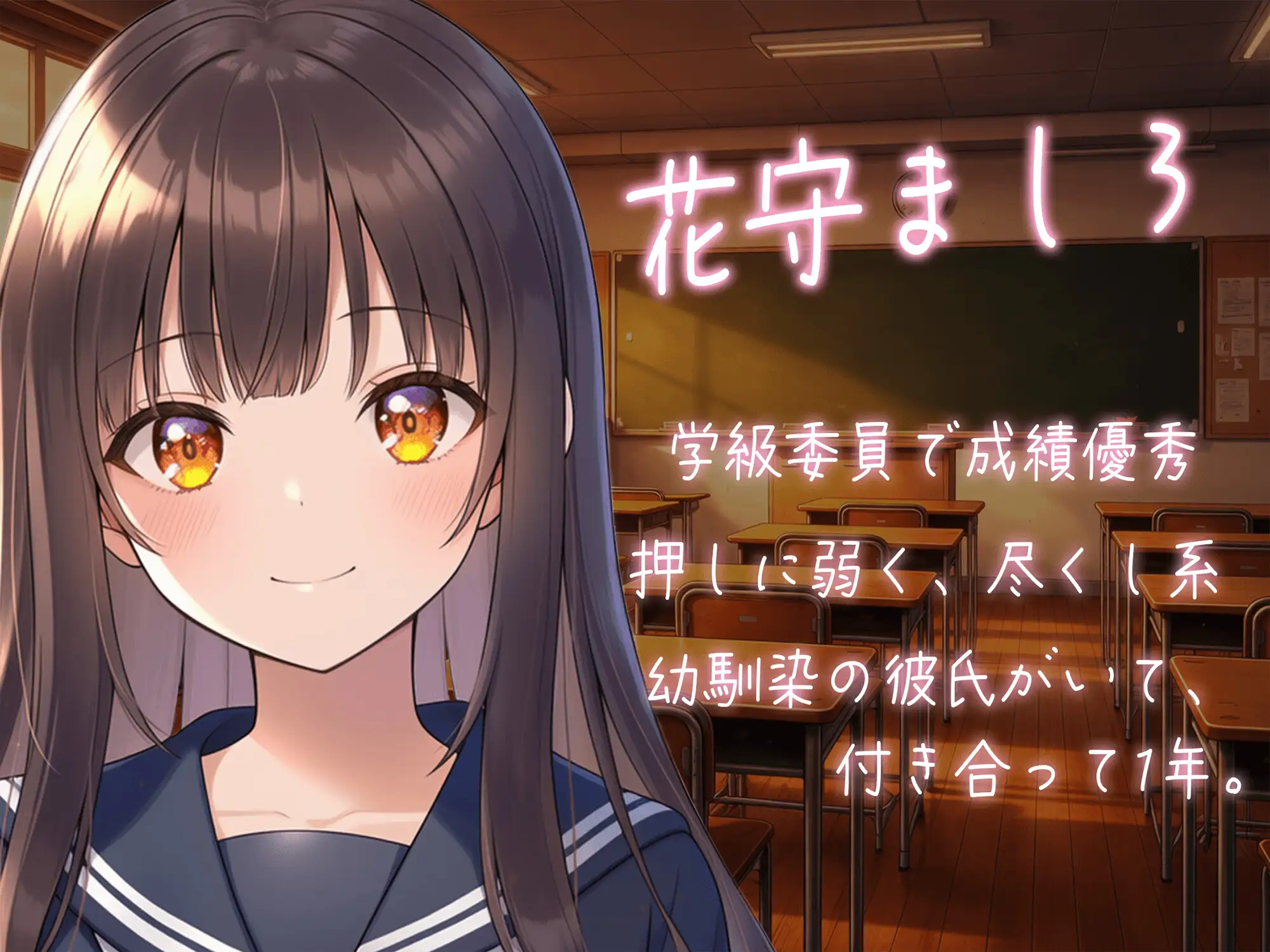 【KU100】NTR×女子〇生『純潔教育:外伝～彼氏とのお泊り～彼の隣で先生を想ってシちゃうんです…』