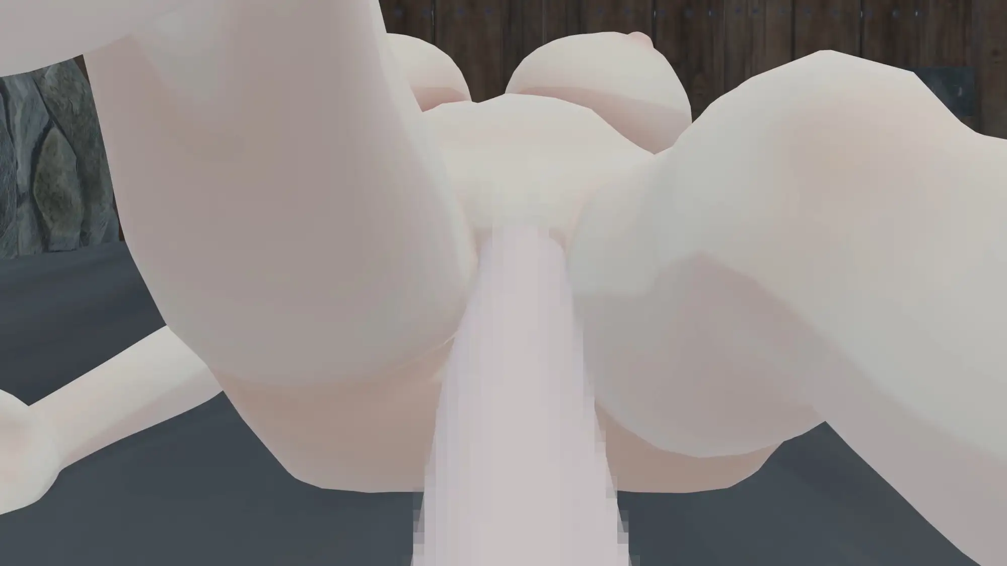 【100円動画】無防備に眠る少女に触手で大量中出し