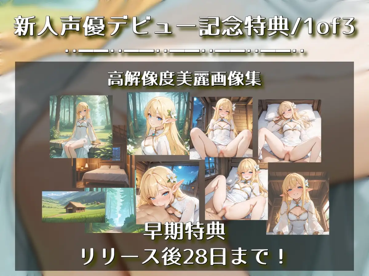 旅先で出会ったエルフさんが身も心もち◯こも癒やしてくれるやーつ【耳ペロ音声版】