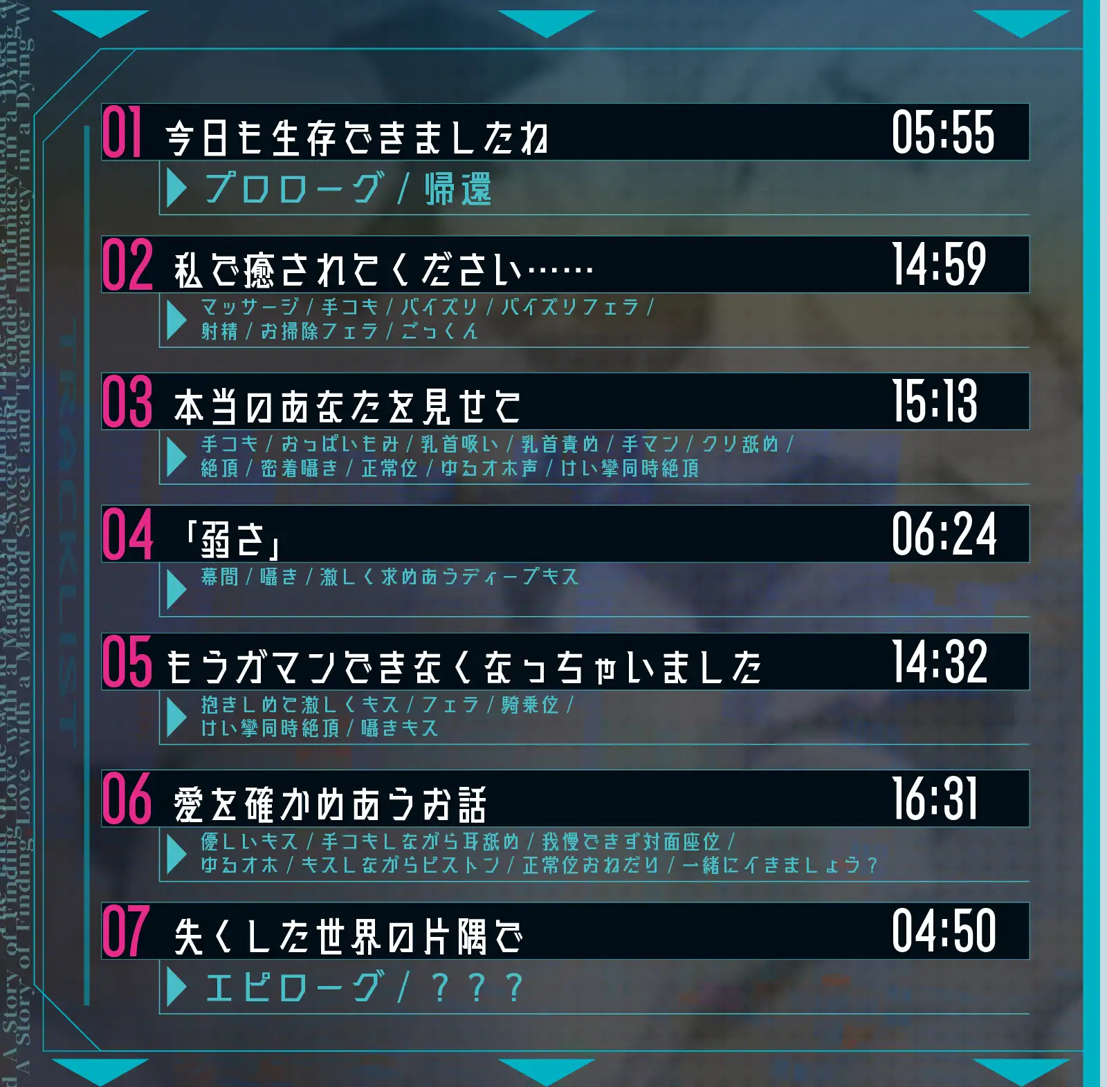 ✅5大特典✅【CV.御子柴泉】終末、メイドロイドさんと愛を確かめあうお話～滅びゆくセカイの中でトロ甘純情SEX～【アンドロイド❌ポストアポカリプス】