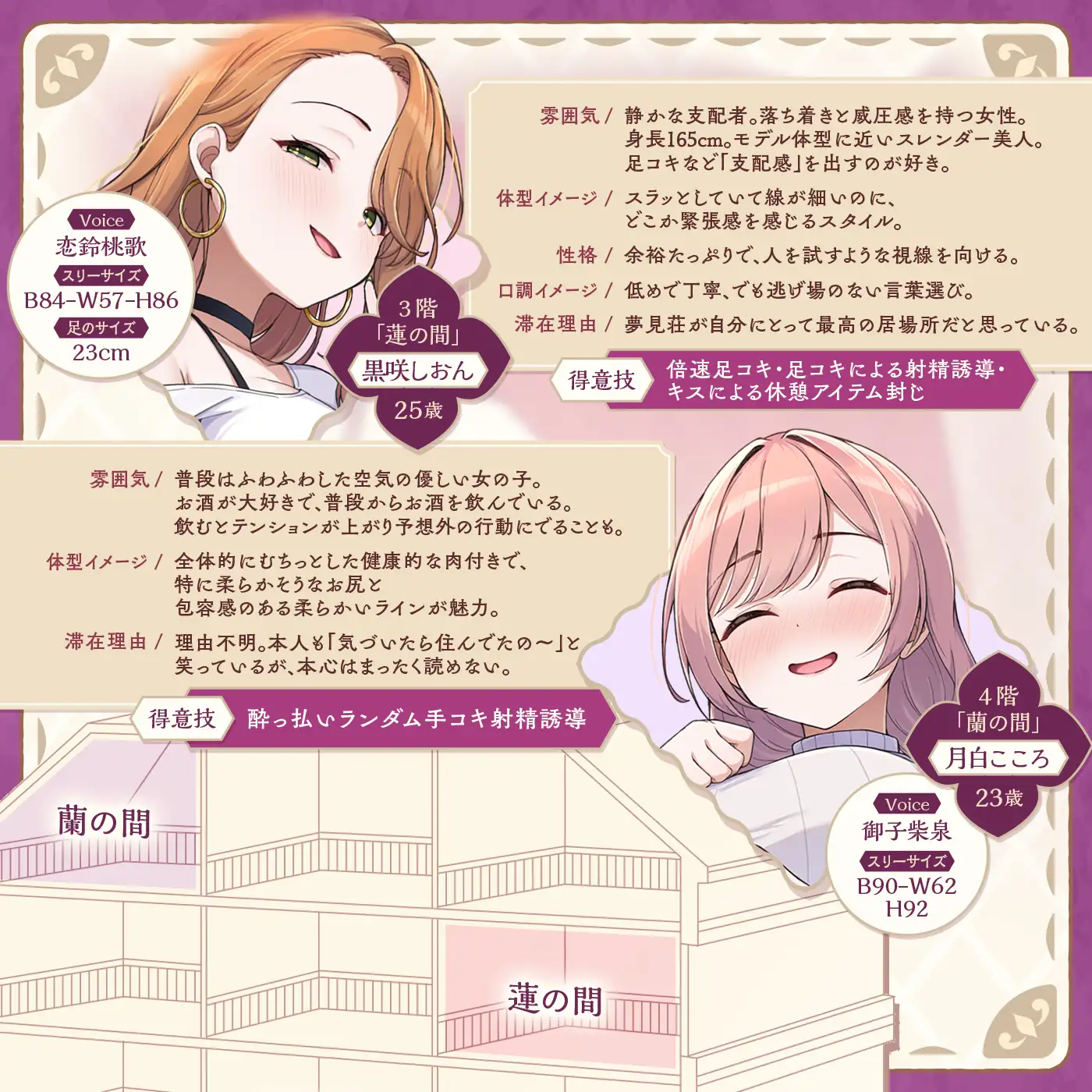 【鍵クエスト】音声で手コキ「夢見荘と3本の鍵」〜三人の宿泊者から鍵を回収せよ〜【射精したら負け！射精我慢オナサポゲーム】