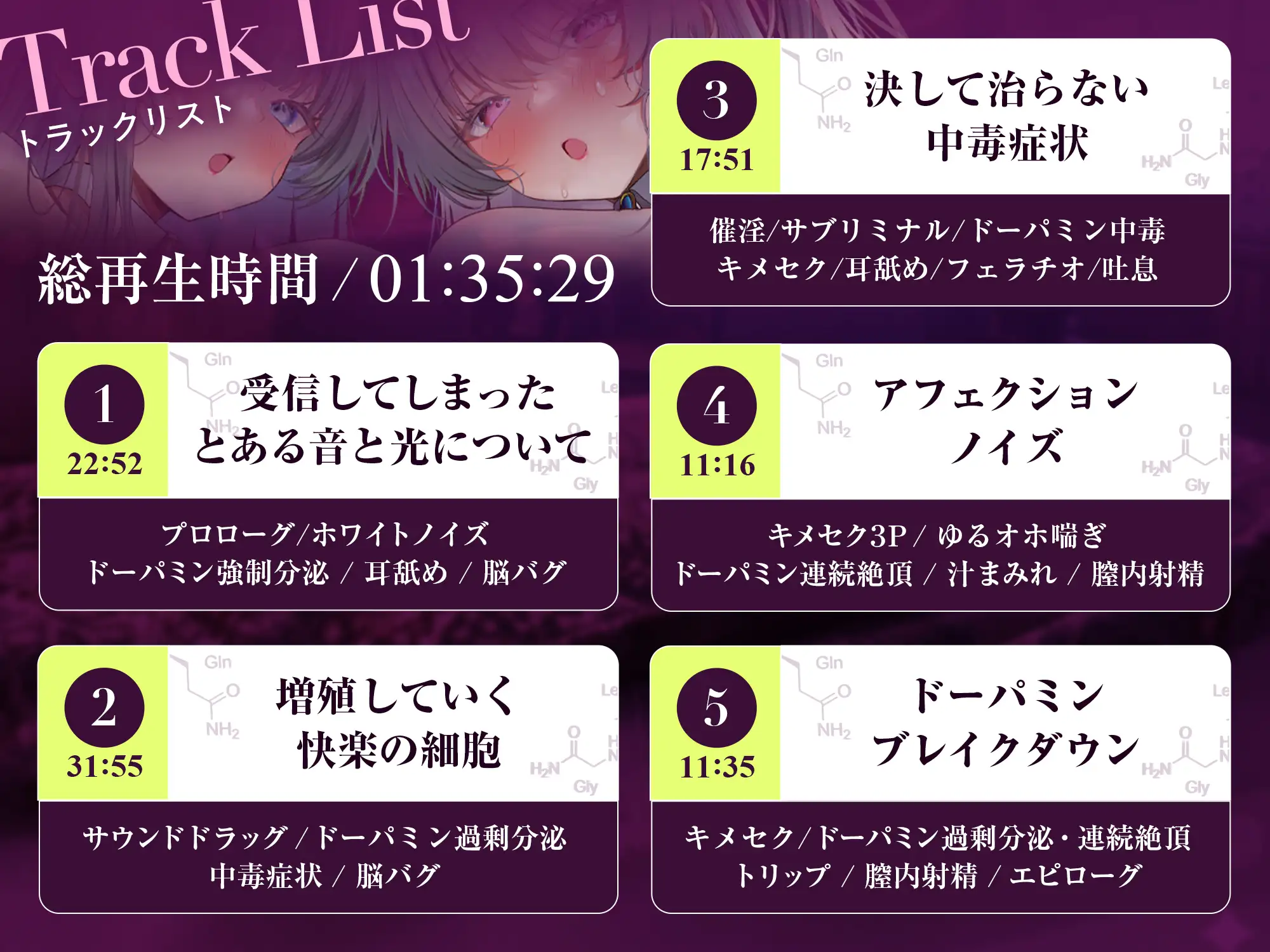 【脳汁ドバドバ】ドーパミン・ブレイクダウン～聴くだけで無限に増殖する快楽物質で「痙攣」脳イキが止まらない～【サウンドドラッグ】