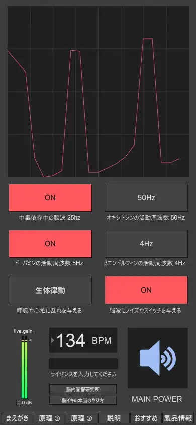 脳イキ媚薬脳波操作コントローラー PC専用「windows版」脳イキ媚薬音源が生成し放題「脳内音響研究所が開発制作。脳イキ媚薬音を自分で創って脳イキしまくろう」