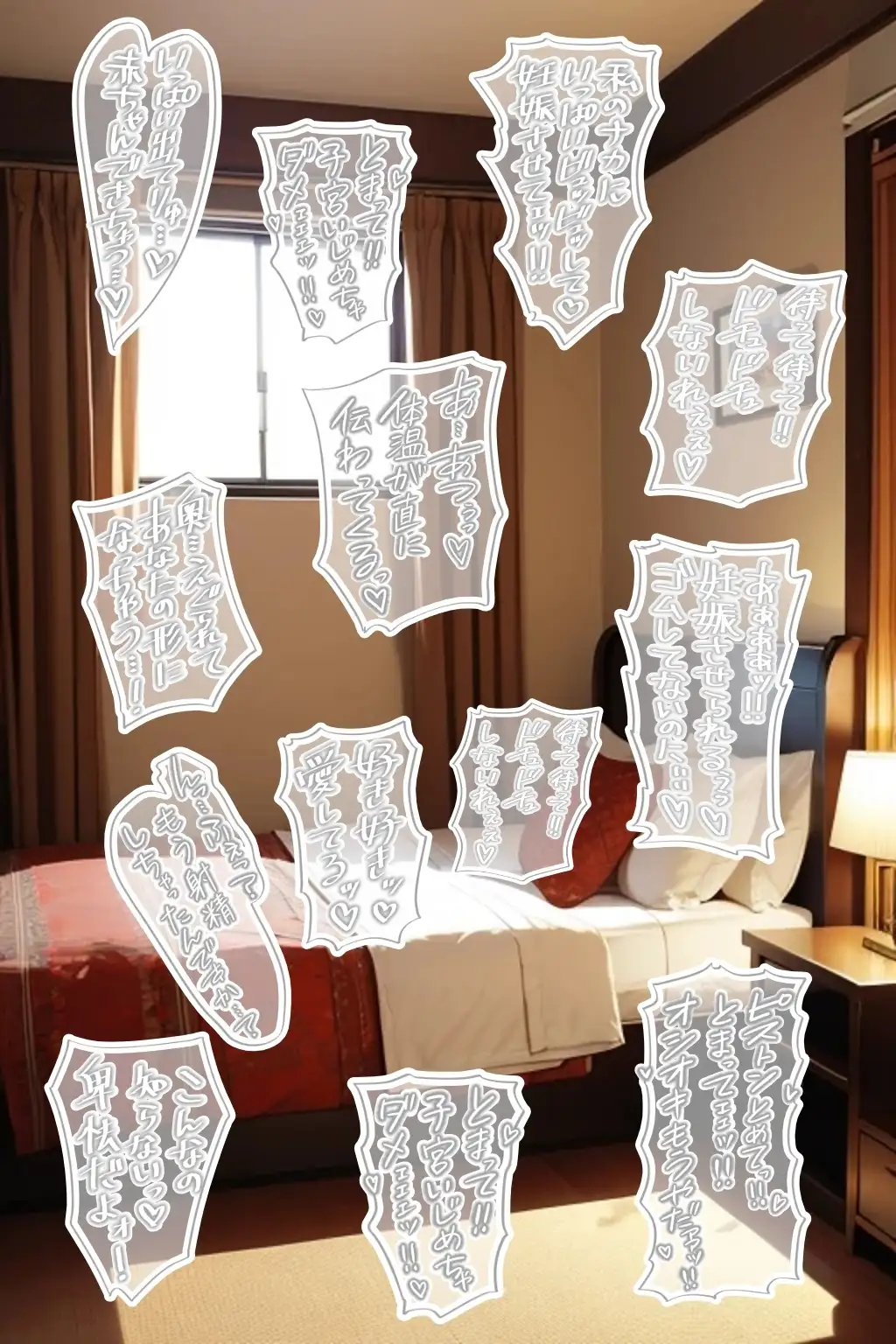 18禁マンガ・同人イラスト集に使える『エッチなカキモジ風ふきだし』素材集5