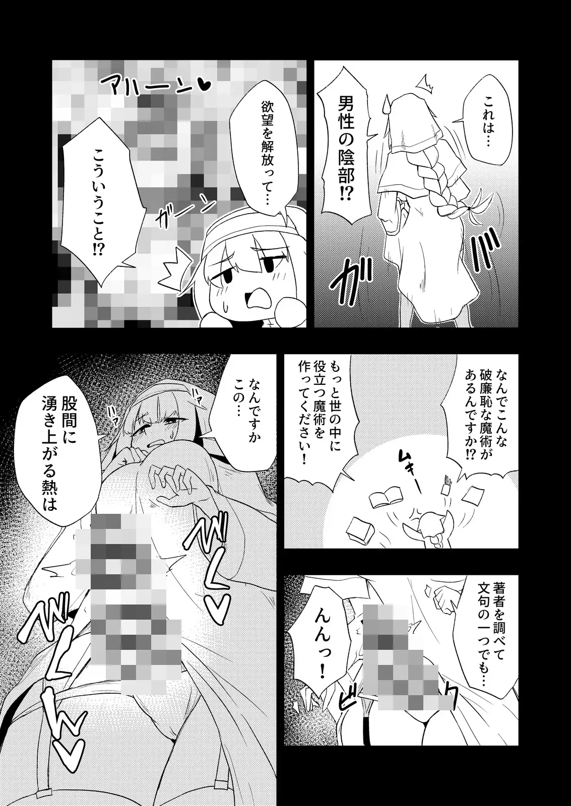 聖女と司書とふたなりになる本