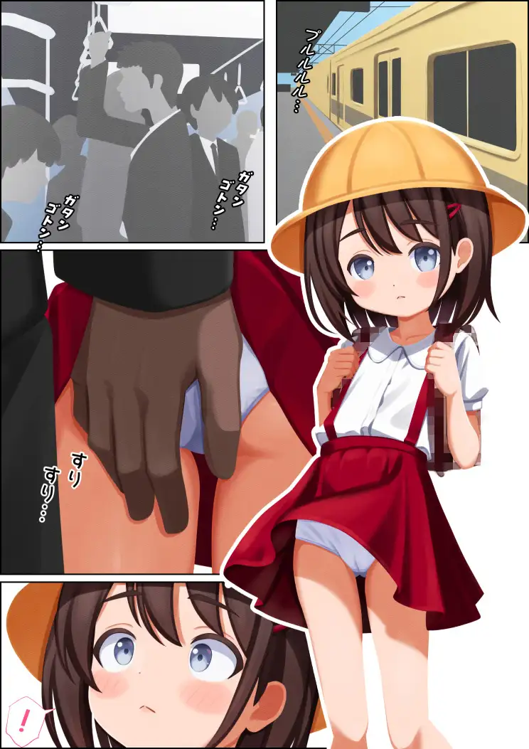 ラン〇セル×吊りスカート×電車×おさわり