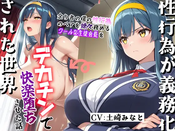【性行為が義務化された世界】～余り者の僕の性行為のペアを嫌々務めるクールな生徒会長をデカチンで快楽堕ちさせた話～