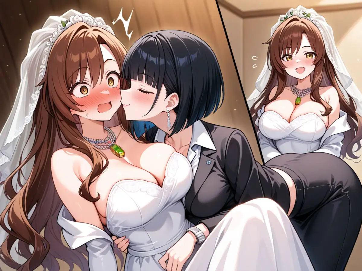 【NTR 百合】純白の花嫁を美人ウェディングプランナーに寝取られた…「本当の女の喜びを教えてあげる♡」