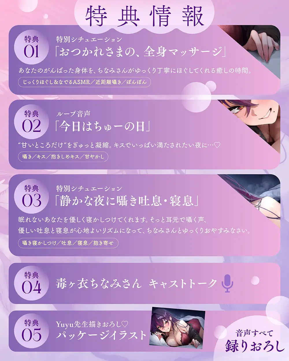 【いたずらお姉さんの甘やかし♡】吐息でからかう、あま溶けキスと癒しの添い寝〜毒ヶ衣ちなみと初めてのおうちお泊りデート〜